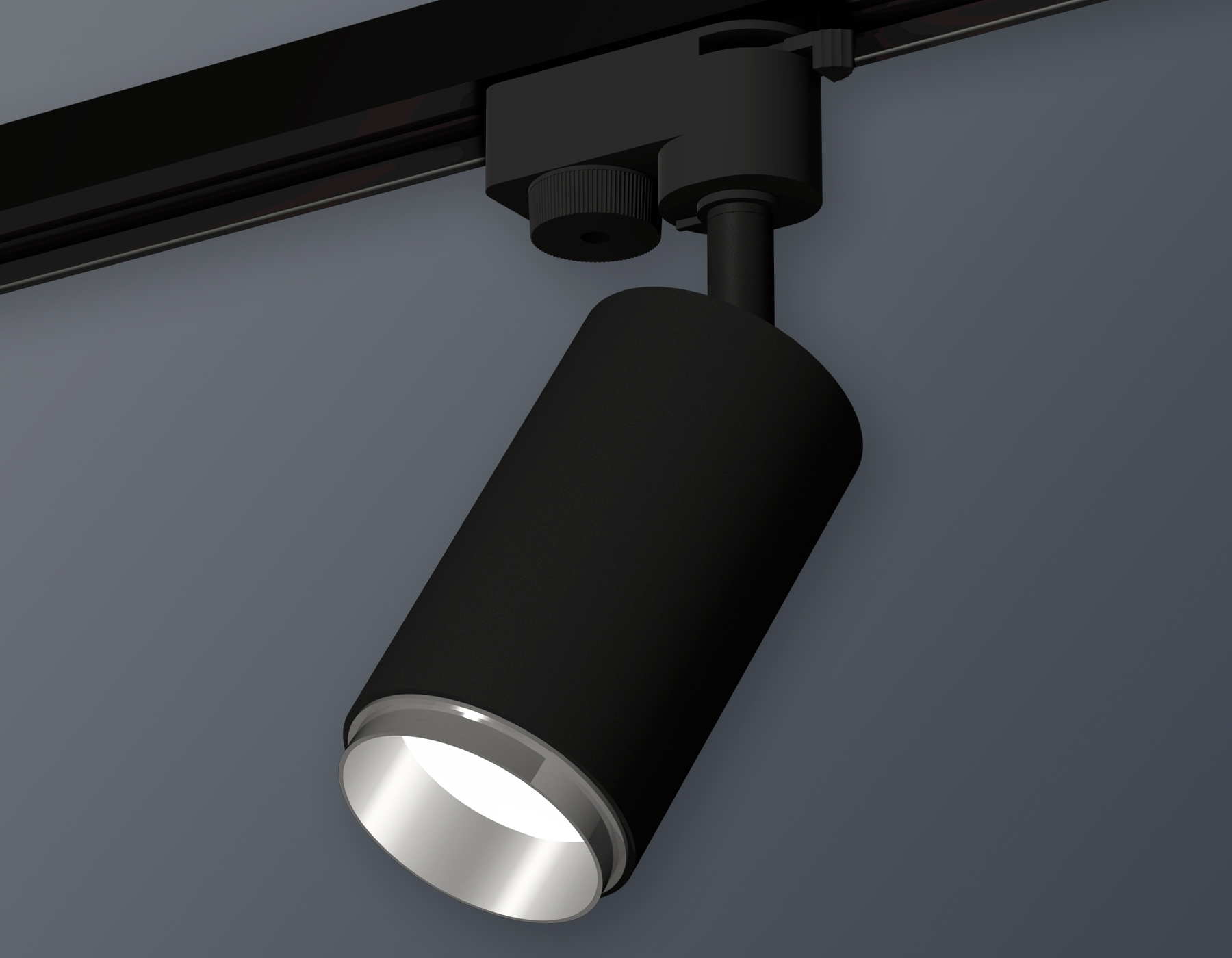 Комплект трекового светильника Ambrella XT6323042 SBK/PSL черный песок/серебро полированное MR16 GU5.3 (A2521, C6323, N6122)