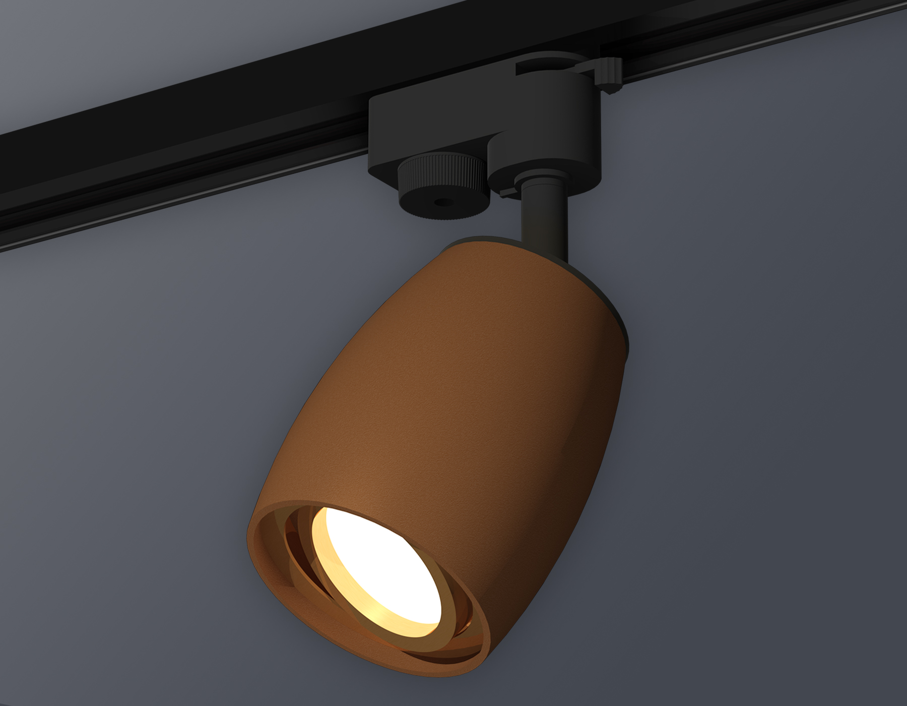 Комплект трекового светильника Ambrella XT1124004 SCF/PYG кофе песок/золото желтое полированное MR16 GU5.3 (A2521, C1124, N7004)