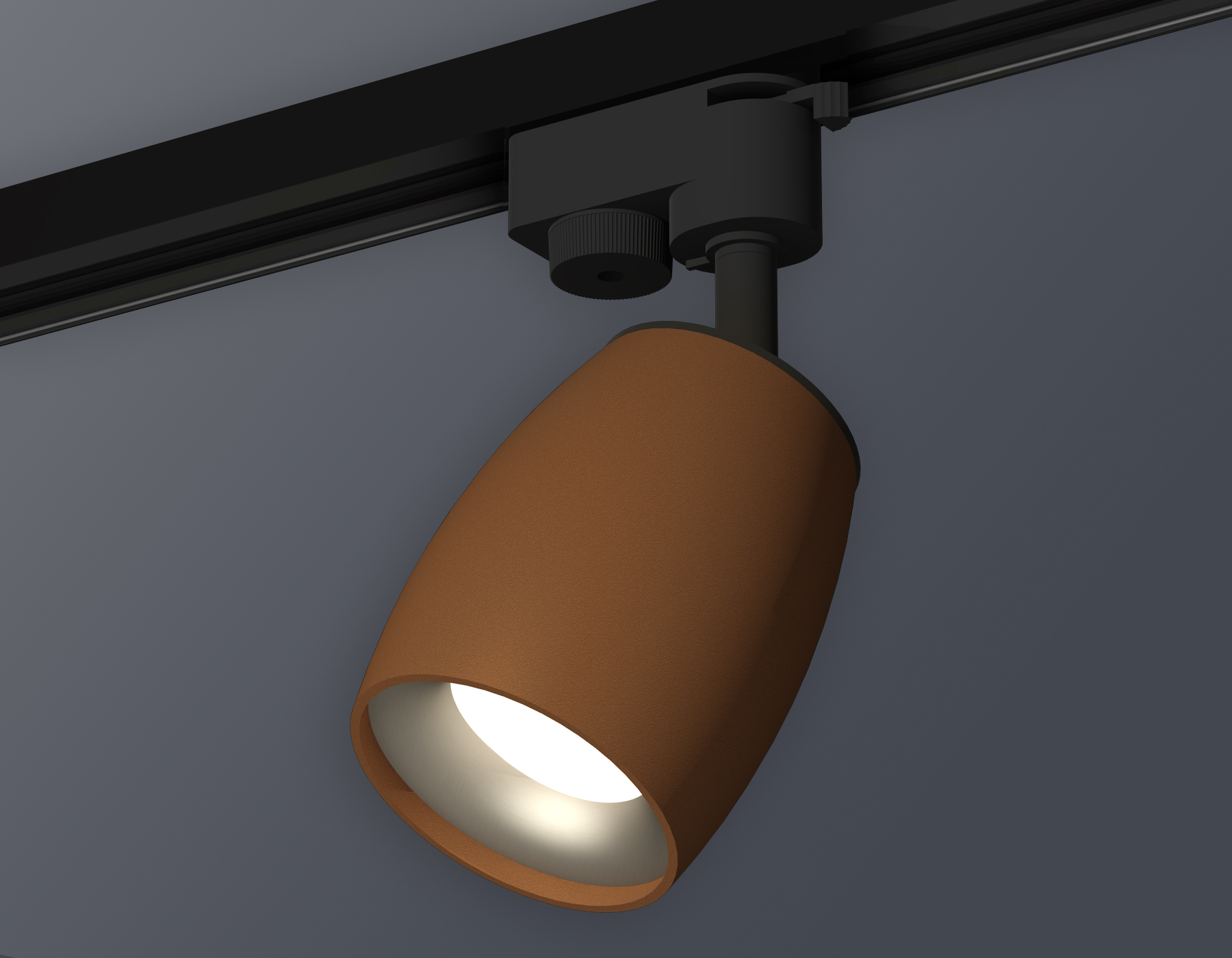 Комплект трекового светильника Ambrella XT1124033 SCF/MCH кофе песок/хром матовый MR16 GU5.3 (A2521, C1124, N7013)