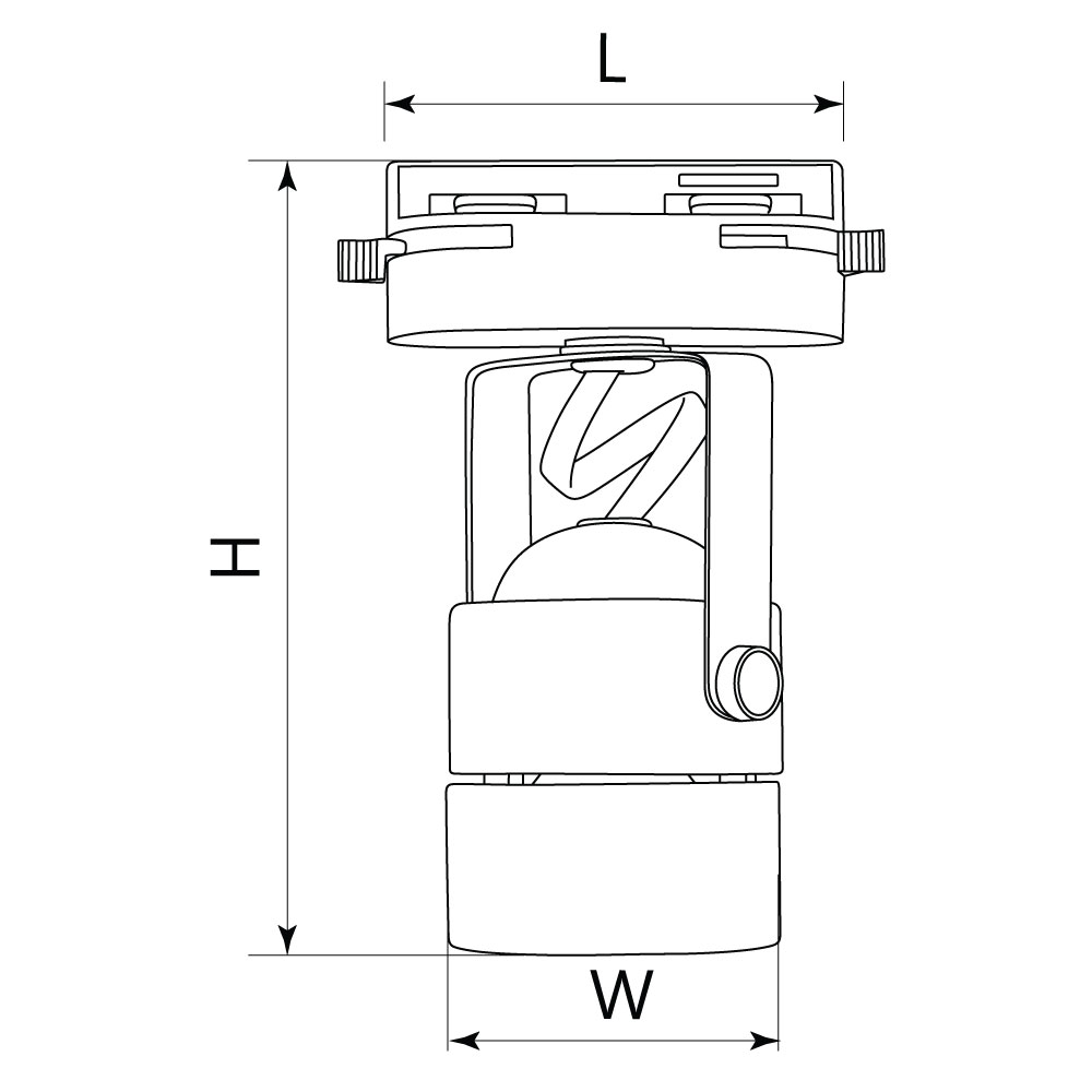 Светильник Feron AL191 трековый однофазный на шинопровод под лампу GU10, черный