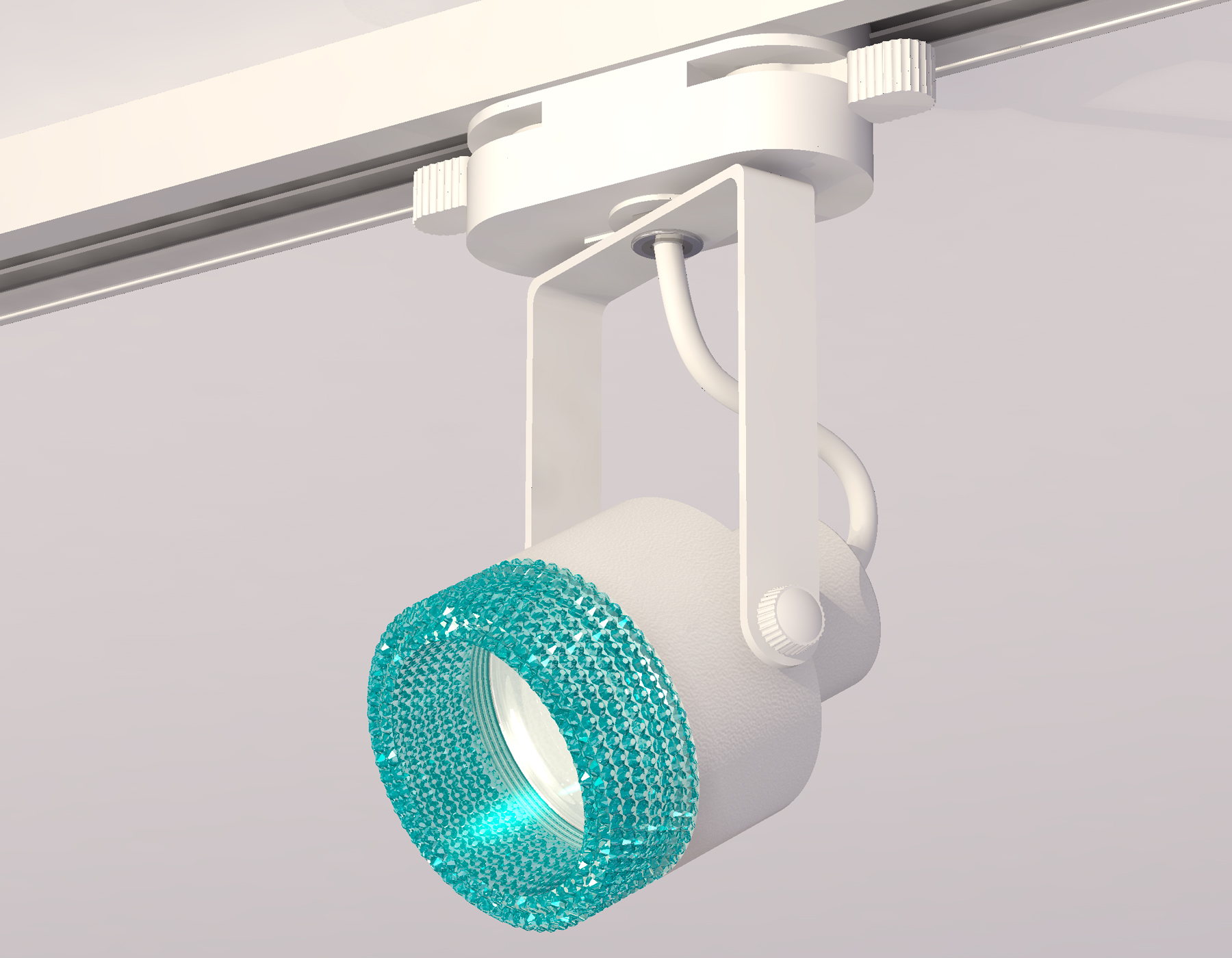 Трековый однофазный светильник XT6601063 WH/BL белый/голубой MR16 GU10 (C6601, N6153)