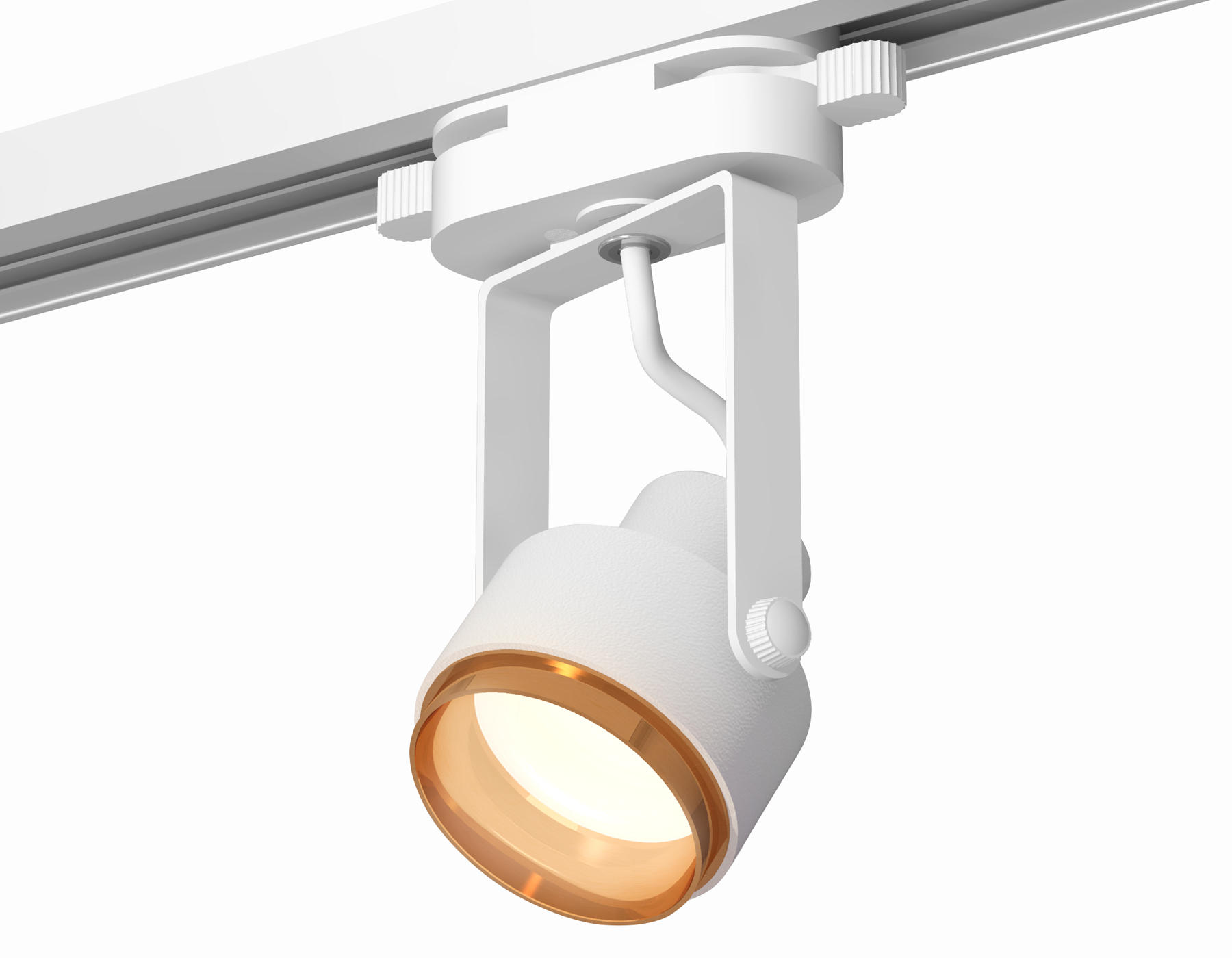 Трековый однофазный светильник XT6601023 WH/PYG белый/золото желтое полированное MR16 GU10 (C6601, N6124)