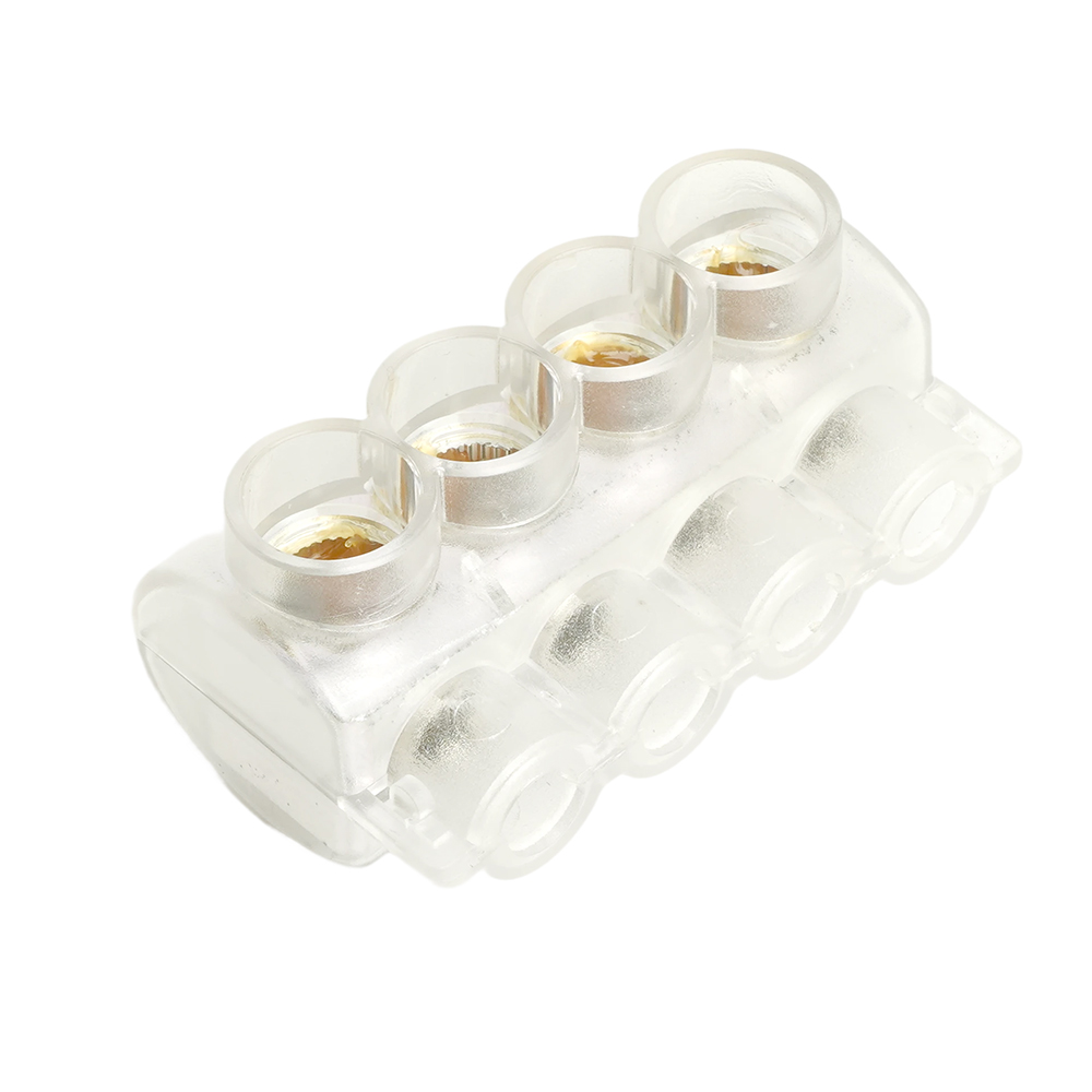 Клемма 4-х контактная STEKKER  для подключения сетей уличного освещения KE10.504 (Al10-50/Cu2,5-35), LD611-4