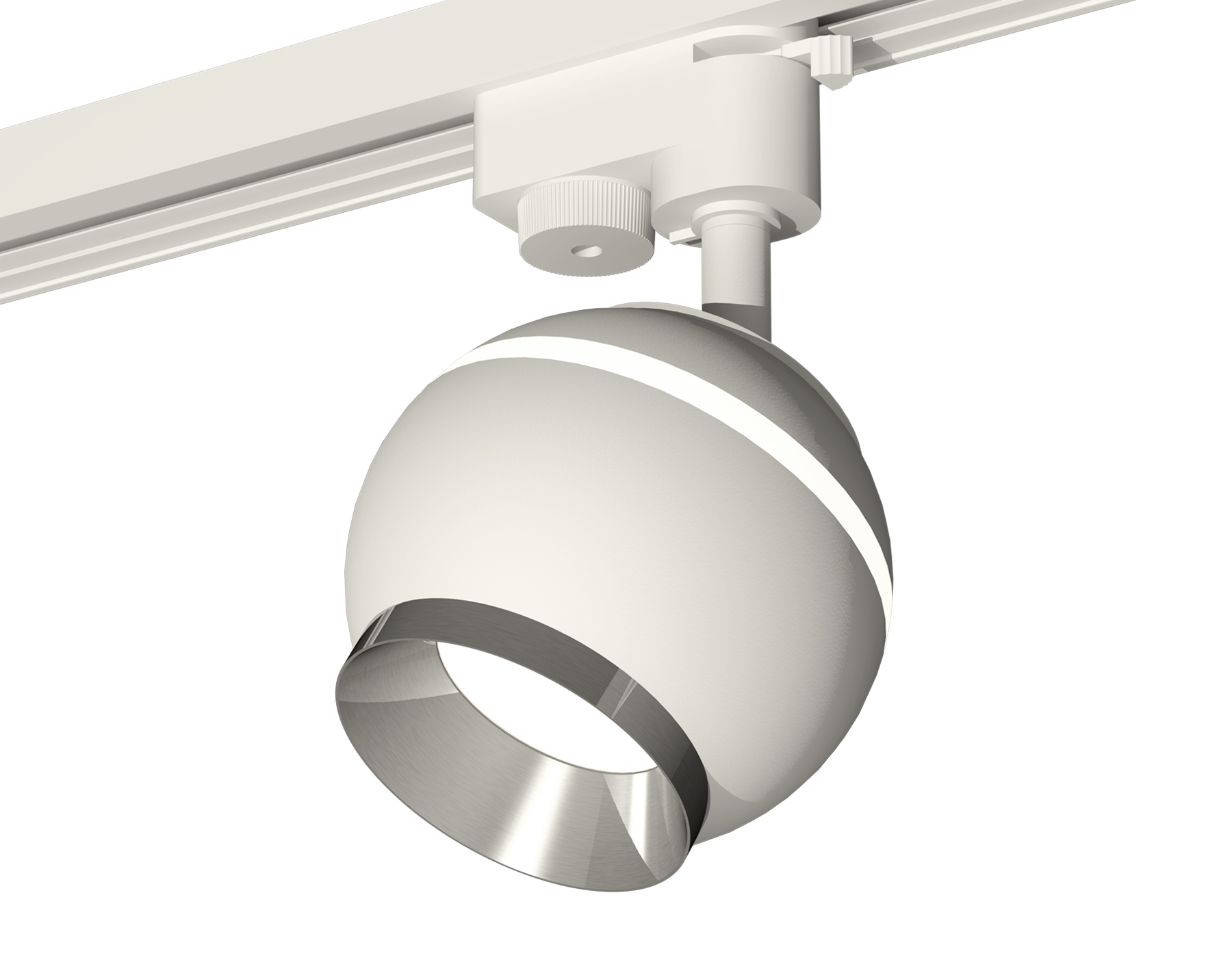 Комплект трекового светильника Ambrella XT1101021 SWH/PSL белый песок/серебро полированное MR16 GU5.3 LED 3W 4200K (A2520, C1101, N7032)