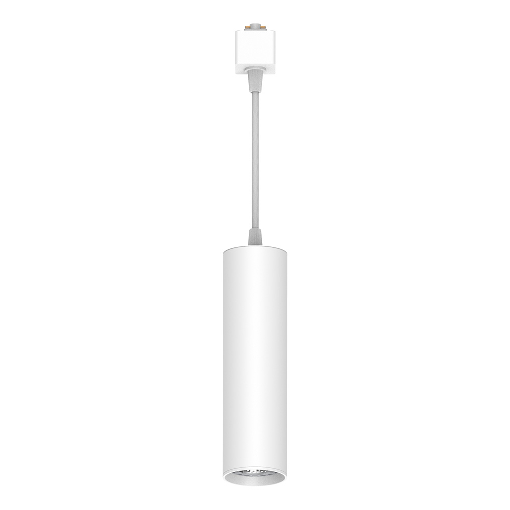 Светильник Feron AL196 трековый однофазный на шинопровод под лампу на подвесе GU10, белый