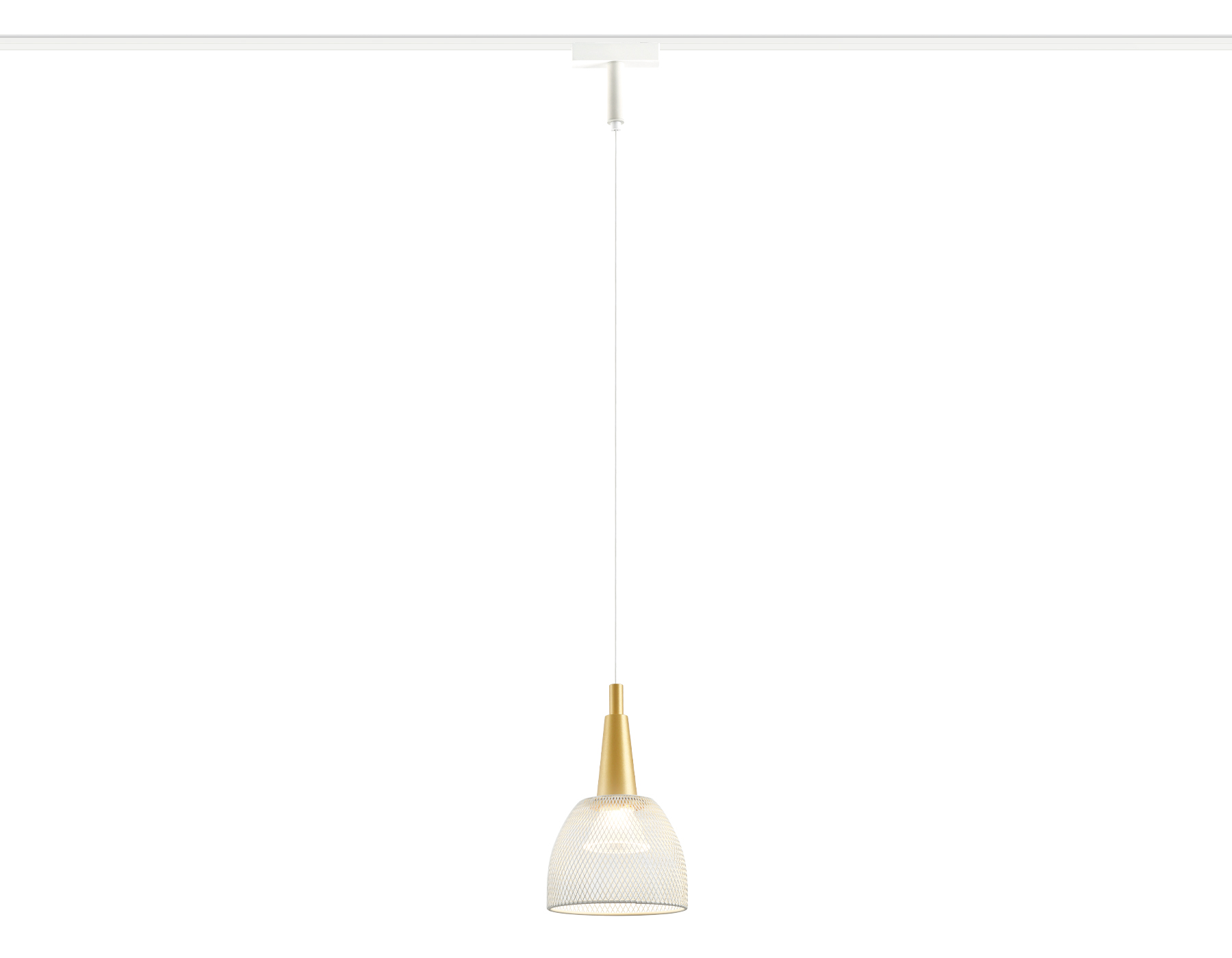 Светильник трековый подвесной Ambrella Magnetic Ultra Slim GV1652 WH/GD белый/золото IP20 9W 4200K 48V 24° D115*1500