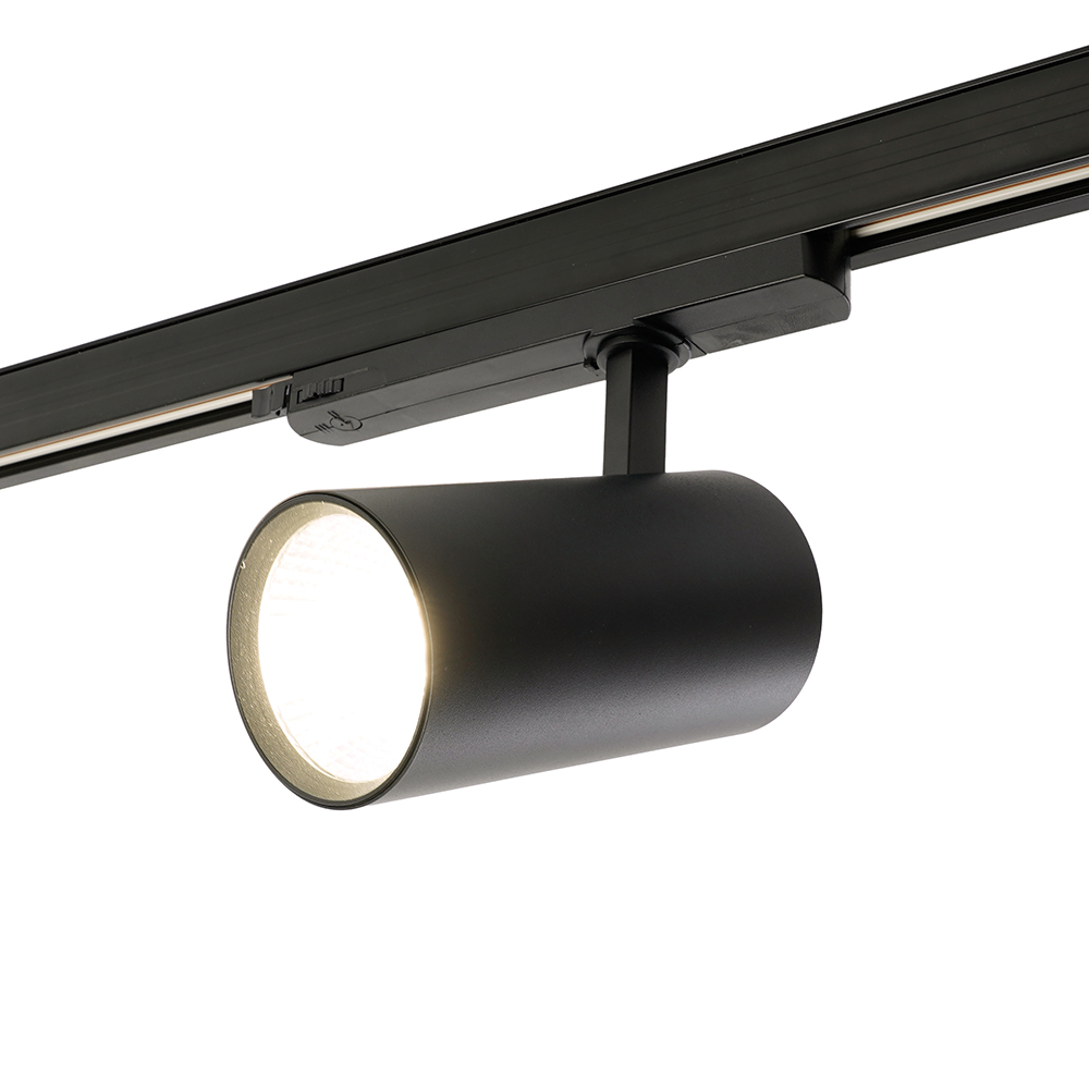 Светодиодный светильник Feron AL147 трековый на шинопровод 20W 4000K 35 градусов черный, 3х фазный