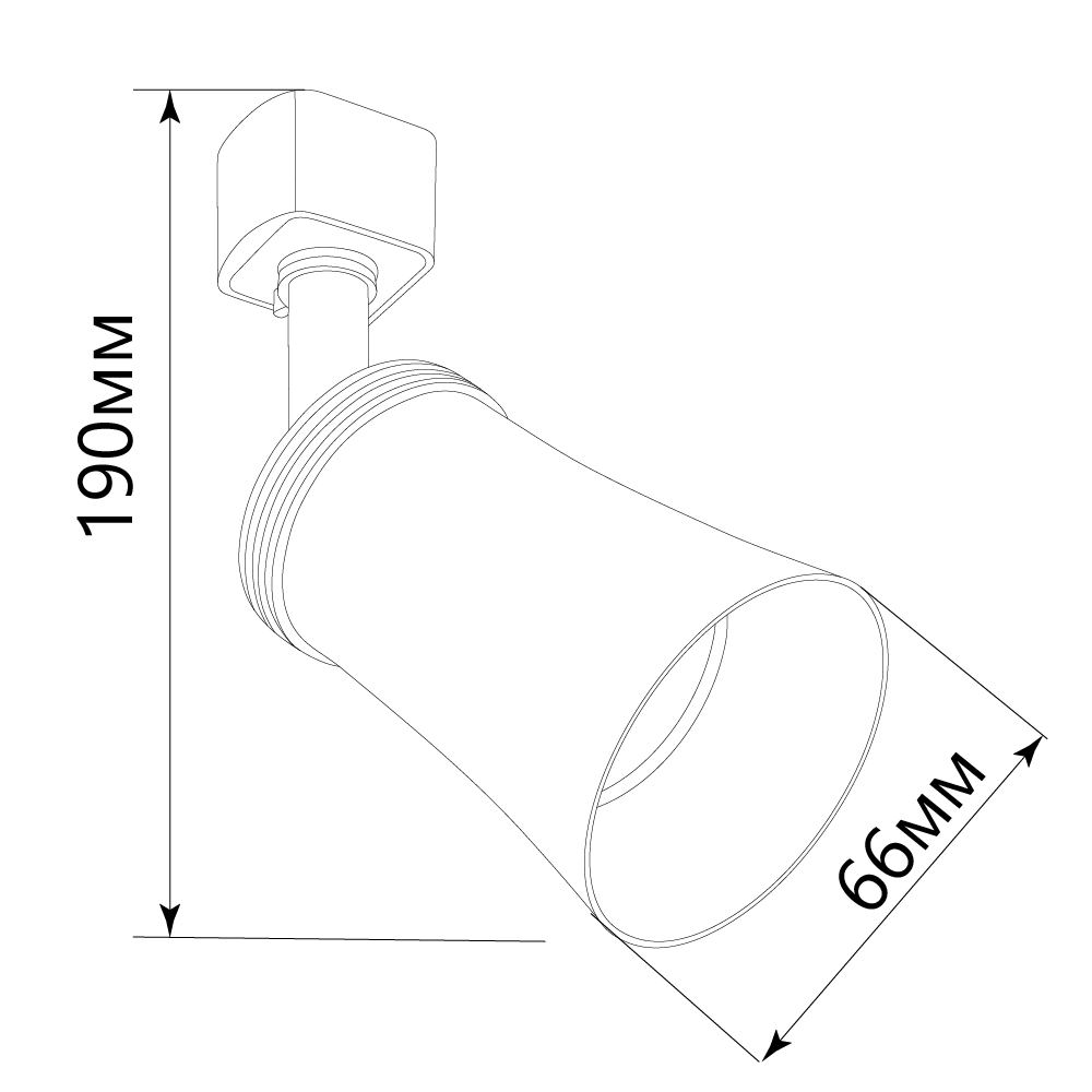 Светильник Feron AL160 трековый однофазный на шинопровод под лампу GU10, белый