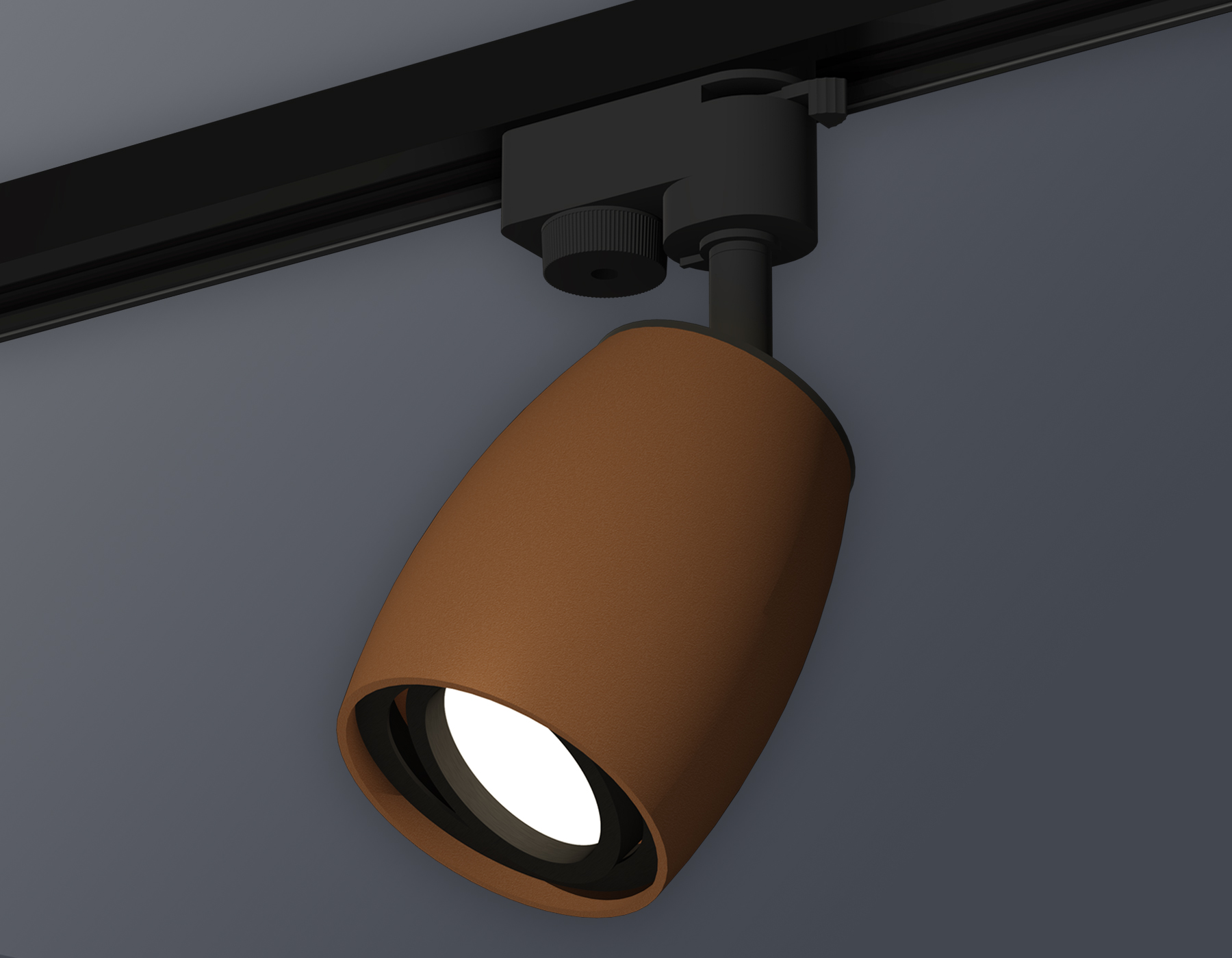 Комплект трекового светильника Ambrella XT1124002 SCF/PBK кофе песок/черный полированный MR16 GU5.3 (A2521, C1124, N7002)