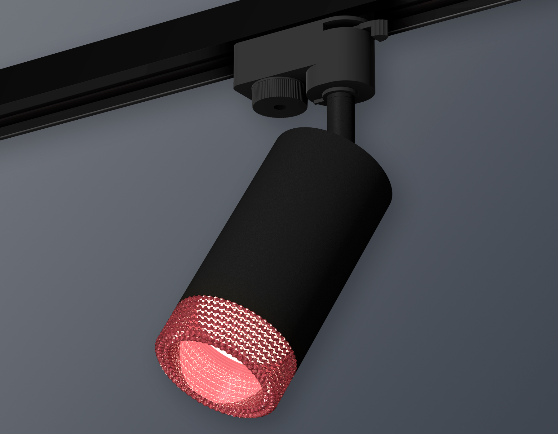 Комплект трекового светильника Ambrella XT6323082 SBK/PI черный песок/розовый MR16 GU5.3 (A2521, C6323, N6152)