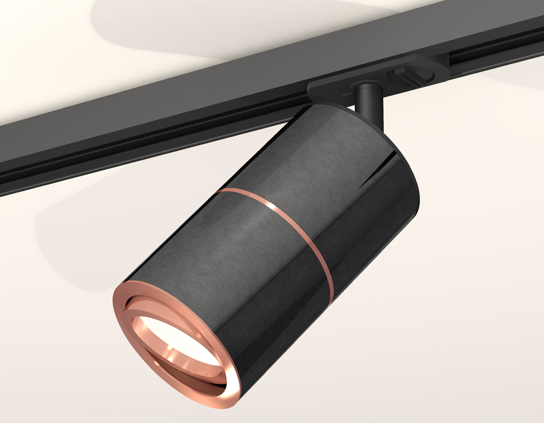 Трековый светильник XT7403001 DCH/PPG/SBK черный хром/золото розовое полированное/черный песок MR16 GU5.3