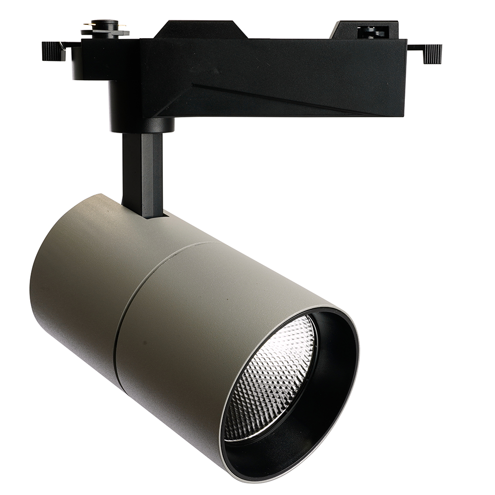 Светодиодный светильник Feron AL103 трековый однофазный на шинопровод 30W 4000K, 35 градусов, серый серия MarketBright