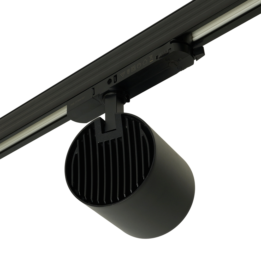 Светодиодный светильник Feron TR Reflex трековый на шинопровод 40W, 3500 Lm, 4000К, 36 градусов, черный, 3х фазный с функцией выбора мощности