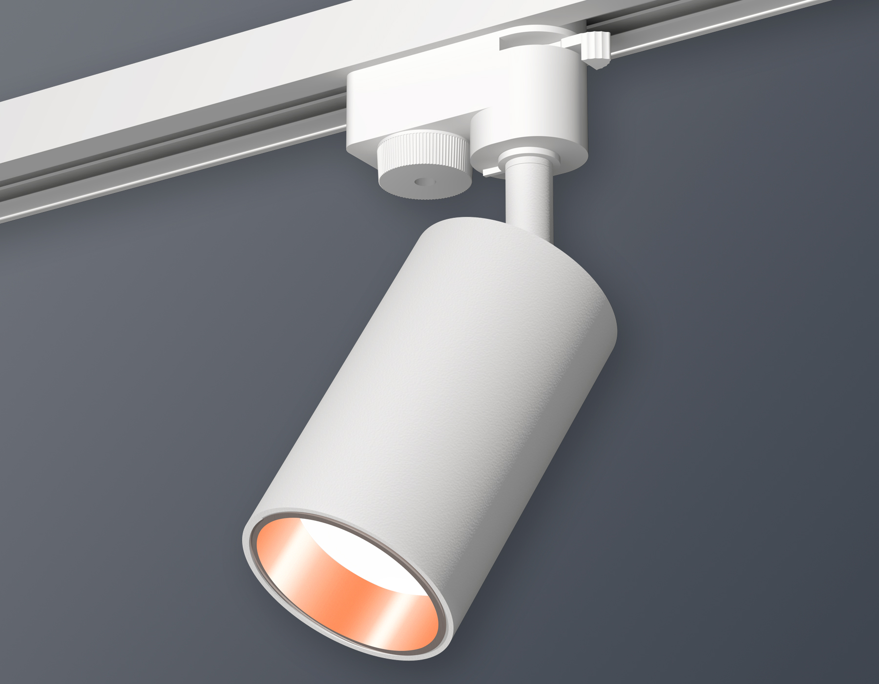 Комплект трекового светильника Ambrella XT6322024 SWH/PPG белый песок/золото розовое полированное MR16 GU5.3 (A2520, C6322, N6114)