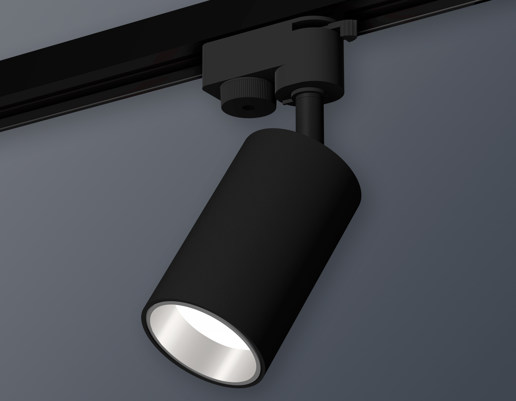 Комплект трекового светильника Ambrella  XT6323022 SBK/PSL черный песок/серебро полированное MR16 GU5.3 (A2521, C6323, N6112)