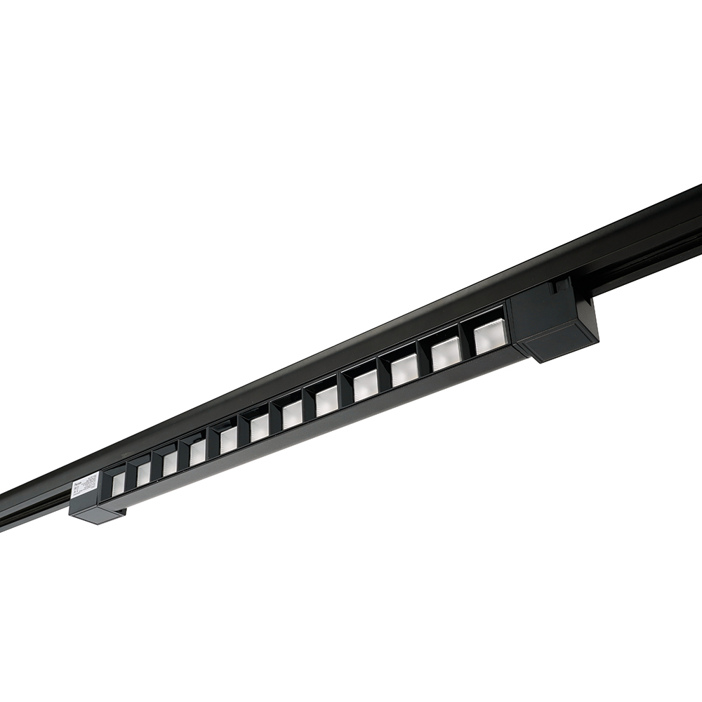 Светодиодный светильник Feron AL230 трековый однофазный на шинопровод 30W 4000K 60 градусов черный серия LensFold