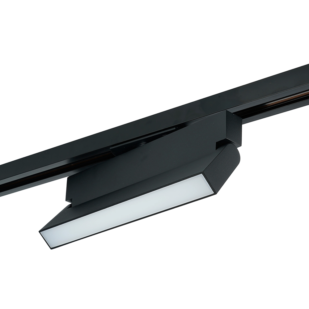 Светильник трековый светодиодный на шинопровод 12W, 960 Lm, 4000К, 110 градусов, черный, Feron AL149  серия MattFold