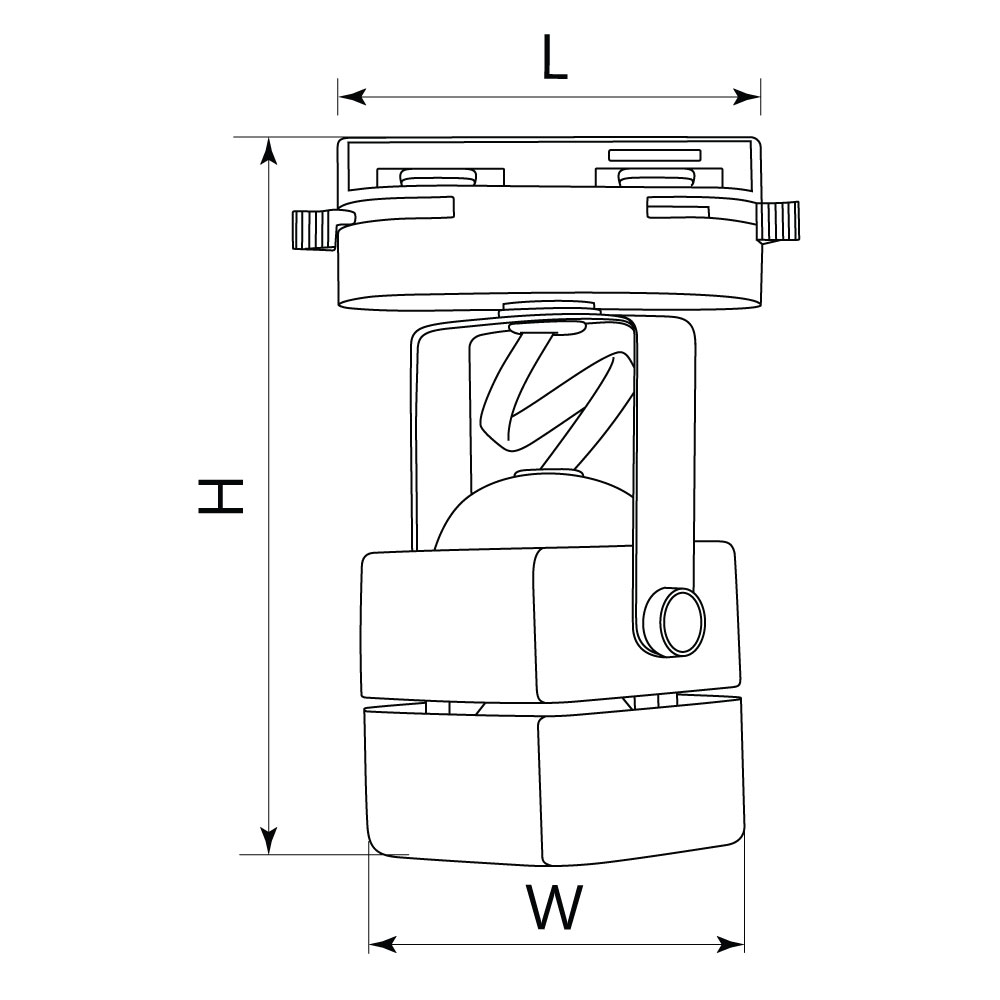 Светильник Feron AL190 трековый однофазный на шинопровод под лампу GU10, черный