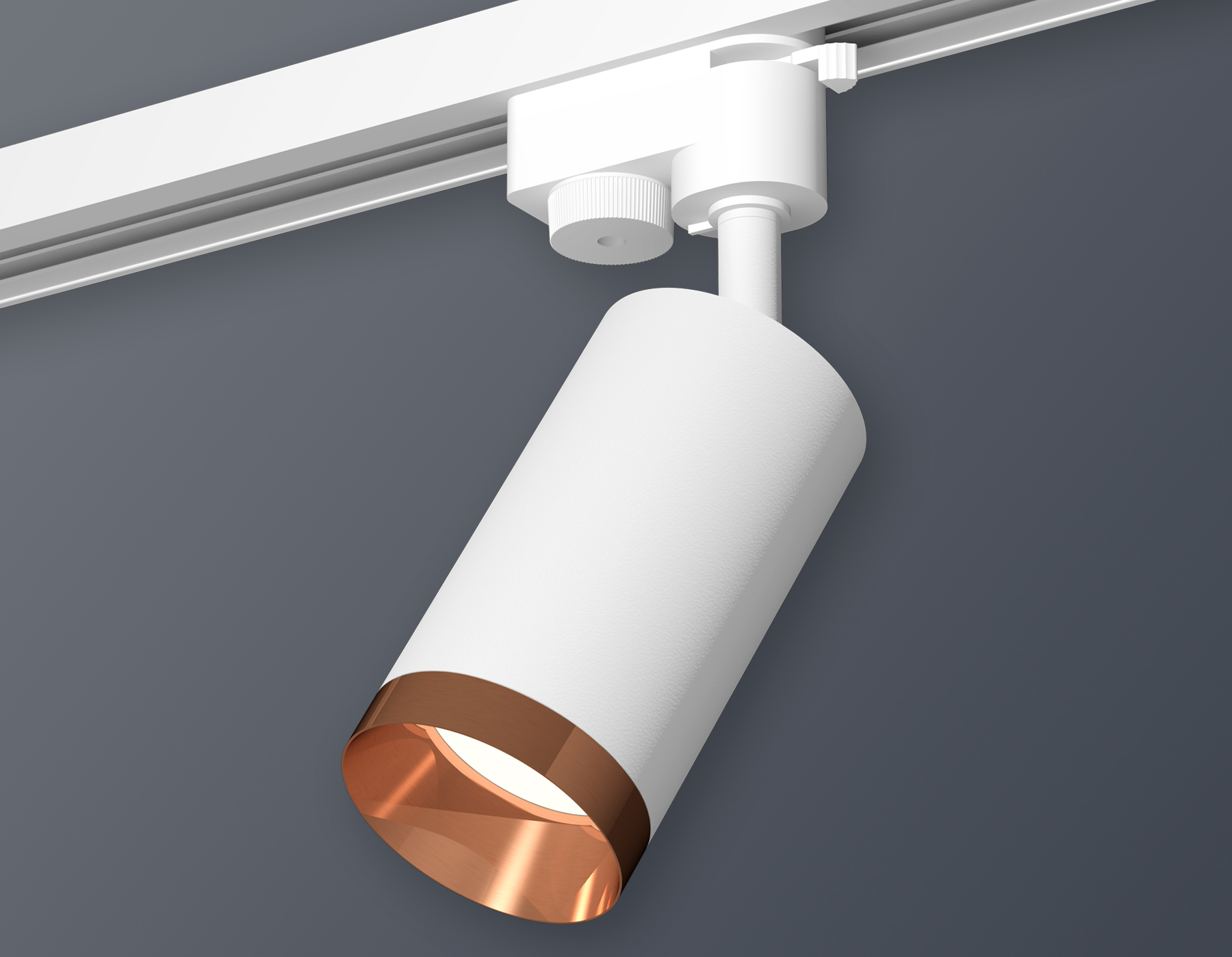 Комплект трекового светильника Ambrella XT6322065 SWH/PPG белый песок/золото розовое полированное MR16 GU5.3 (A2520, C6322, N6135)