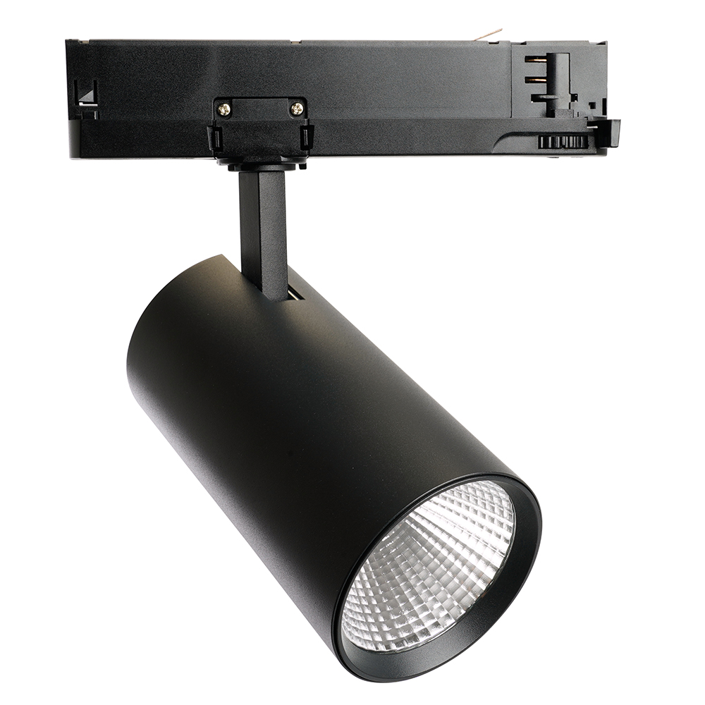 Светодиодный светильник Feron AL147 трековый на шинопровод 20W 4000K 35 градусов черный, 3х фазный