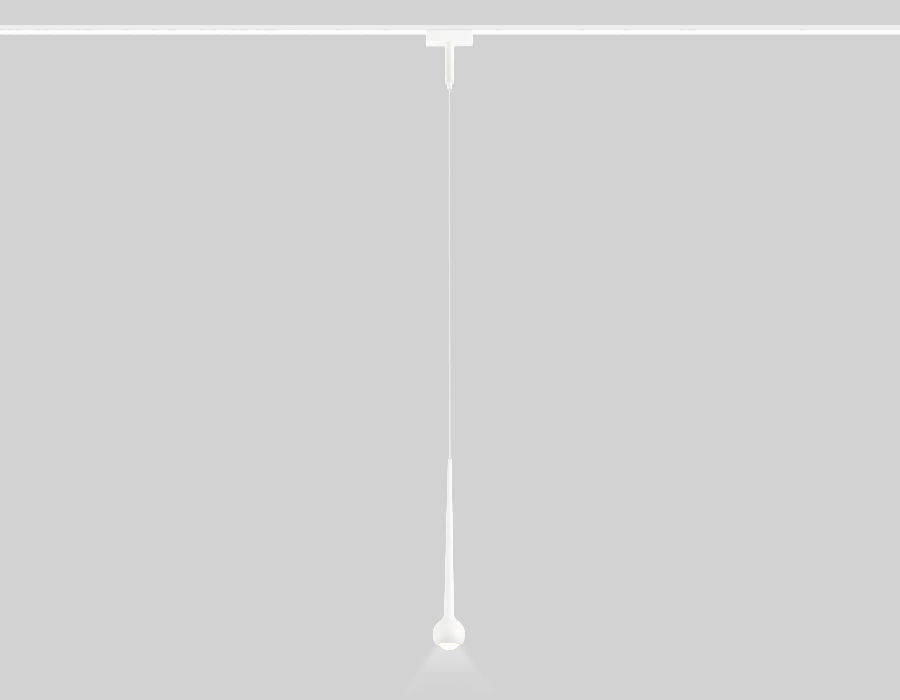 Светильник трековый подвесной Ambrella Magnetic Ultra Slim GV1642 WH белый IP20 9W 4200K 48V D75*1500