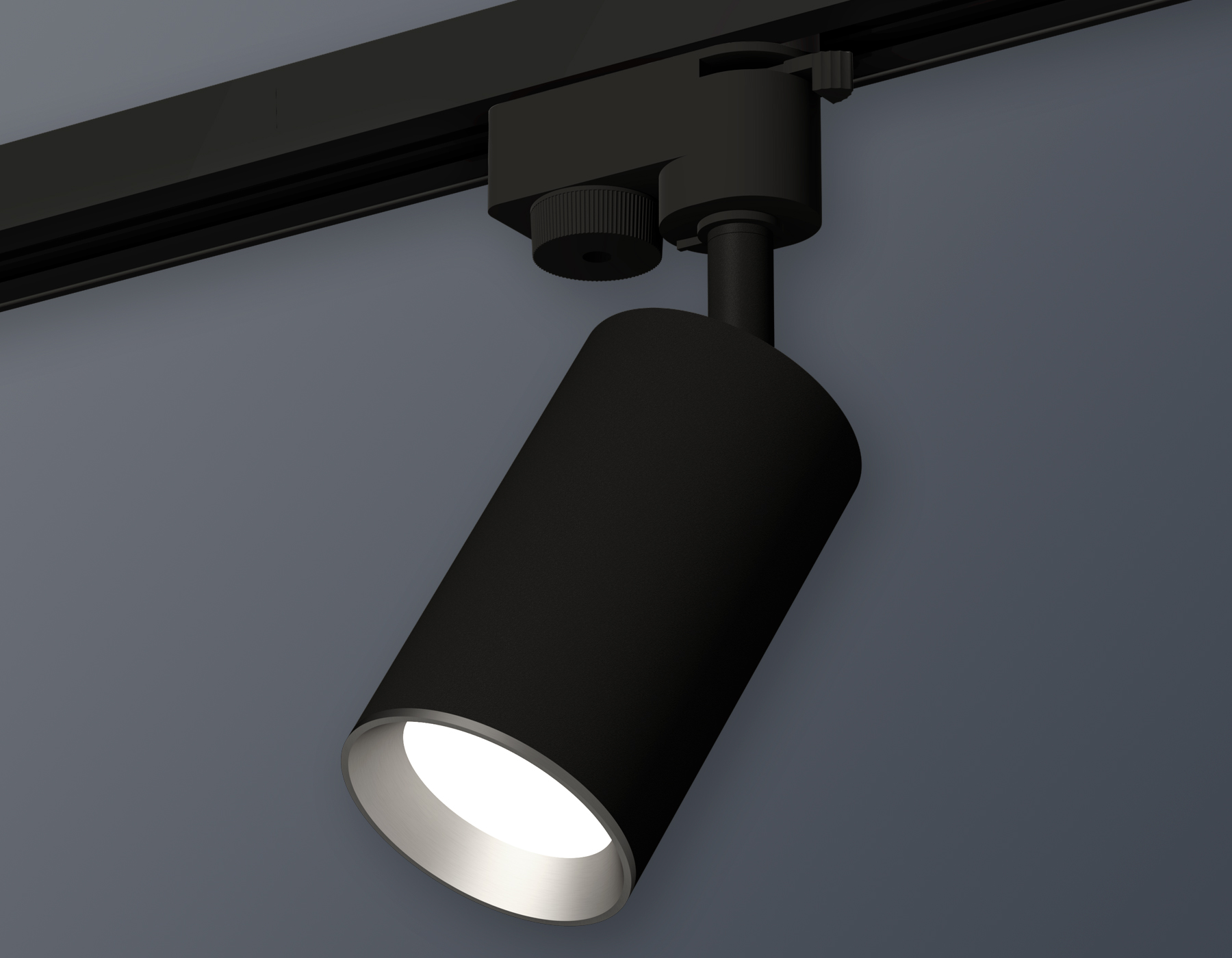 Комплект трекового светильника Ambrella XT6323004 SBK/PSL черный песок/серебро полированное MR16 GU5.3 (A2521, C6323, N6104)