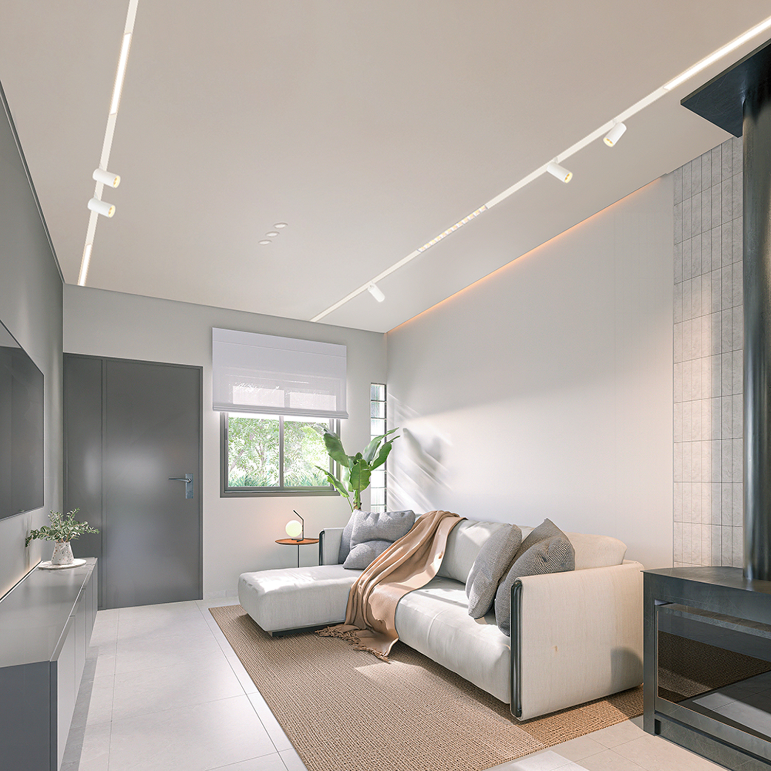 Светильник светодиодный Feron MGN300 трековый низковольтный 12W, 1080 Lm, 4000К, 30 градусов, белый