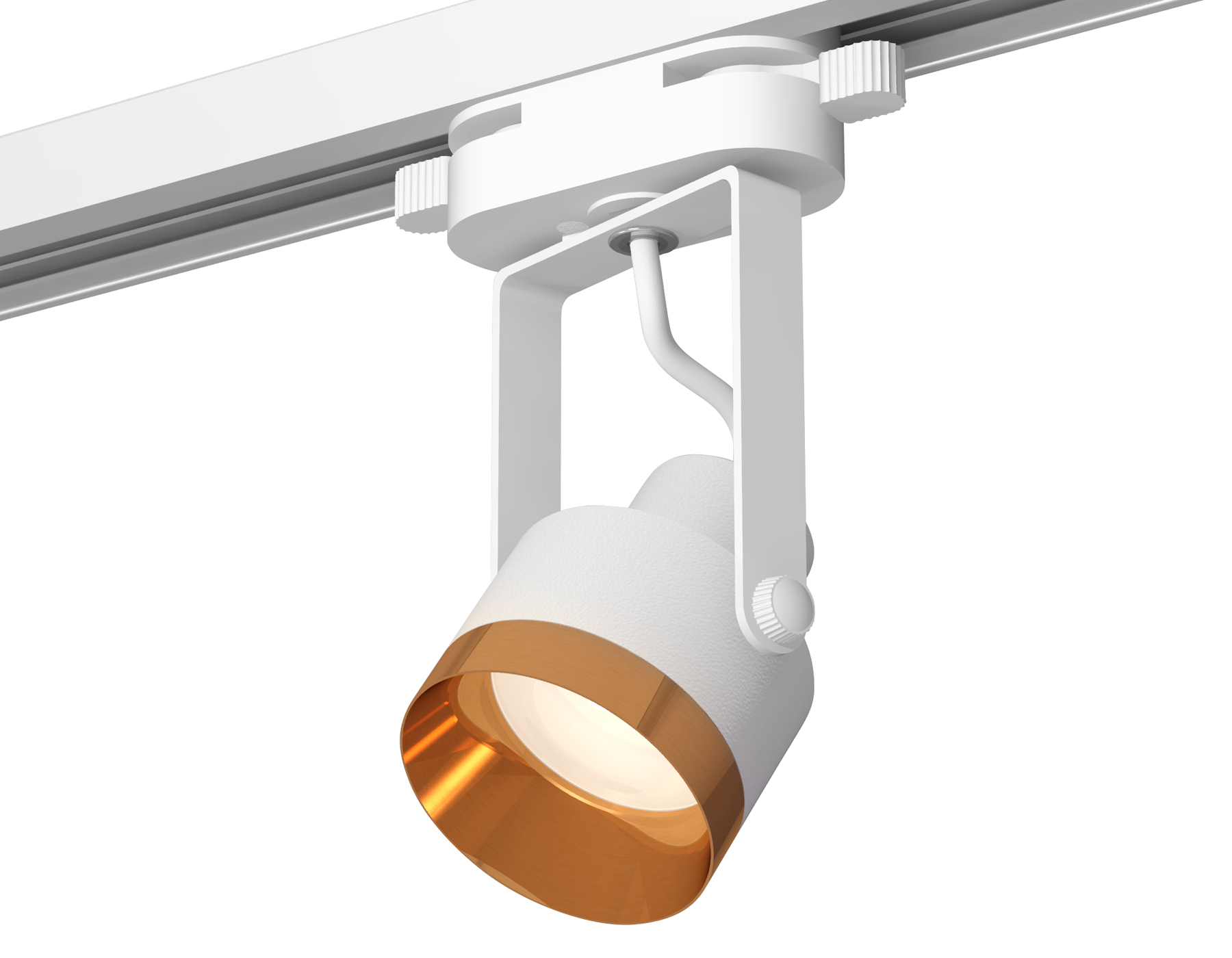 Трековый однофазный светильник XT6601044 WH/PYG белый/золото желтое полированное MR16 GU10 (C6601, N6134)