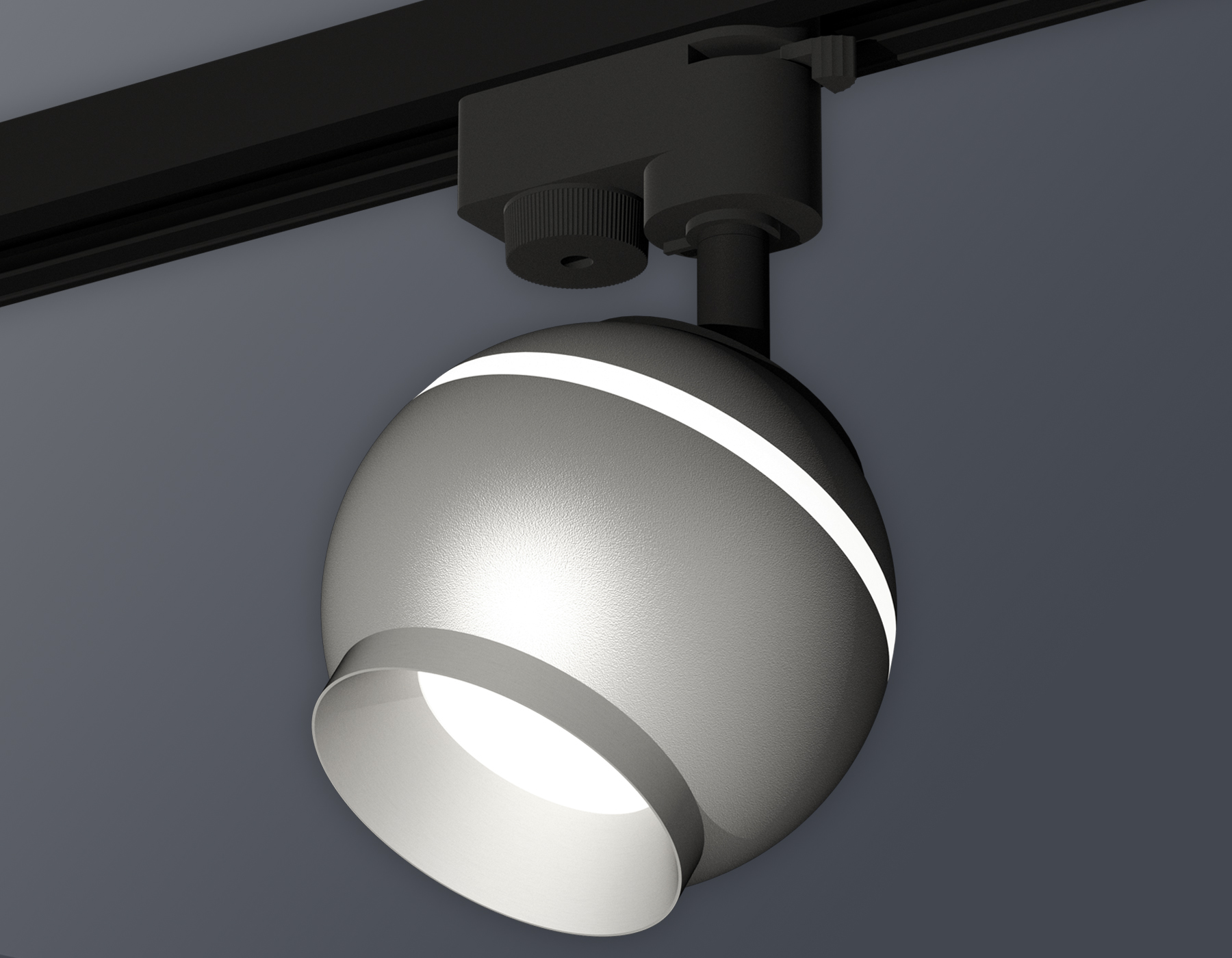 Комплект трекового светильника Ambrella XT1103030 SSL/MCH серебро песок/хром матовый MR16 GU5.3 LED 3W 4200K (A2521, C1103, N7033)