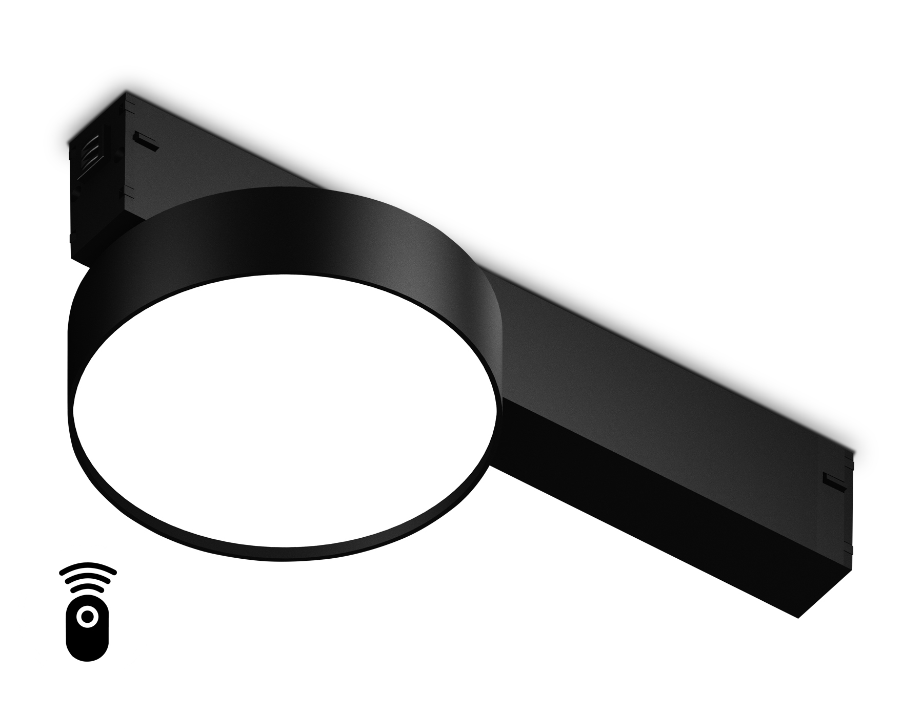 GL1381 BK черный IP20 15W 3000K-6400K 220V 120° D115/232*115*77 (Без ПДУ)