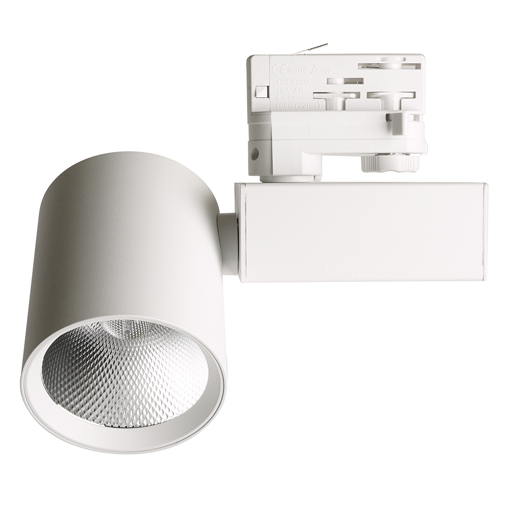 Светодиодный светильник Feron AL148 трековый на шинопровод 20W 4000K 35 градусов белый, 3х фазный