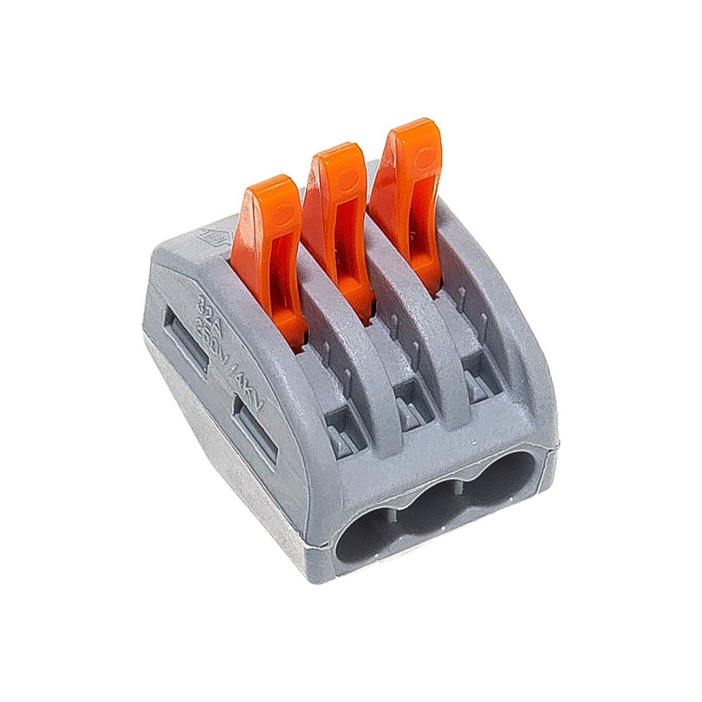 Cтроительно-монтажные клеммы 3-проводные STEKKER, LD222-413 (32397)