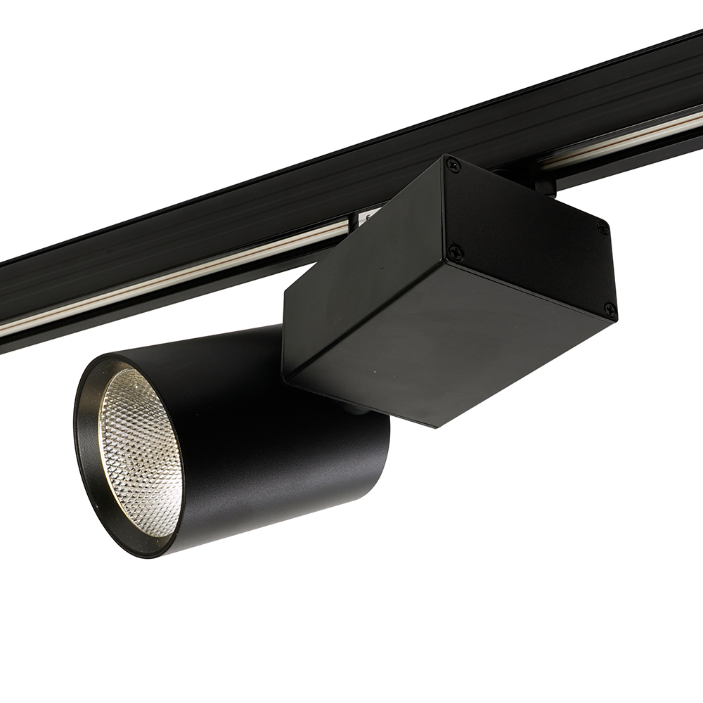 Светодиодный светильник Feron AL148 трековый на шинопровод 20W 4000K 35 градусов черный, 3х фазный