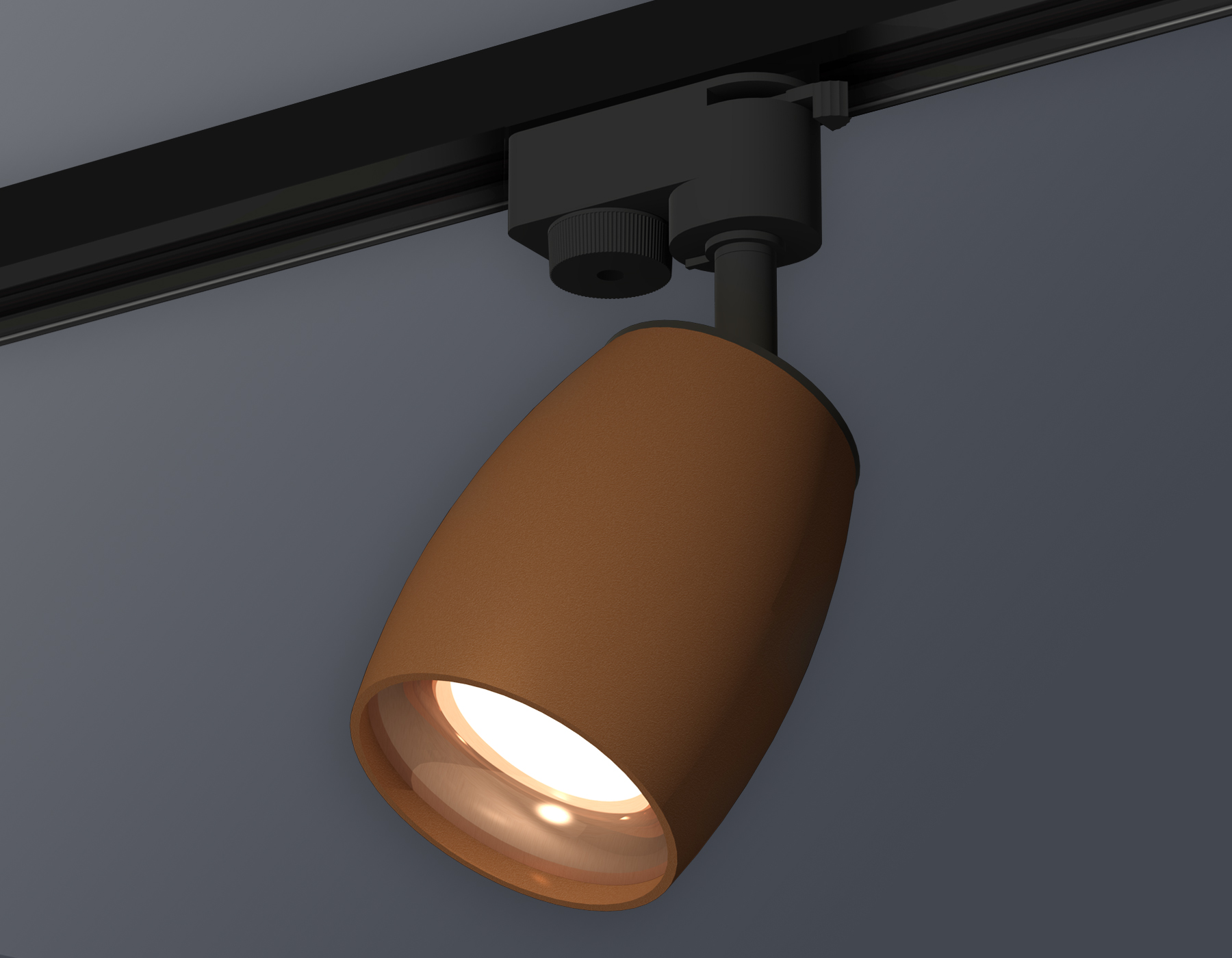 Комплект трекового светильника Ambrella XT1124035 SCF/PPG кофе песок/золото розовое полированное MR16 GU5.3 (A2521, C1124, N7015)