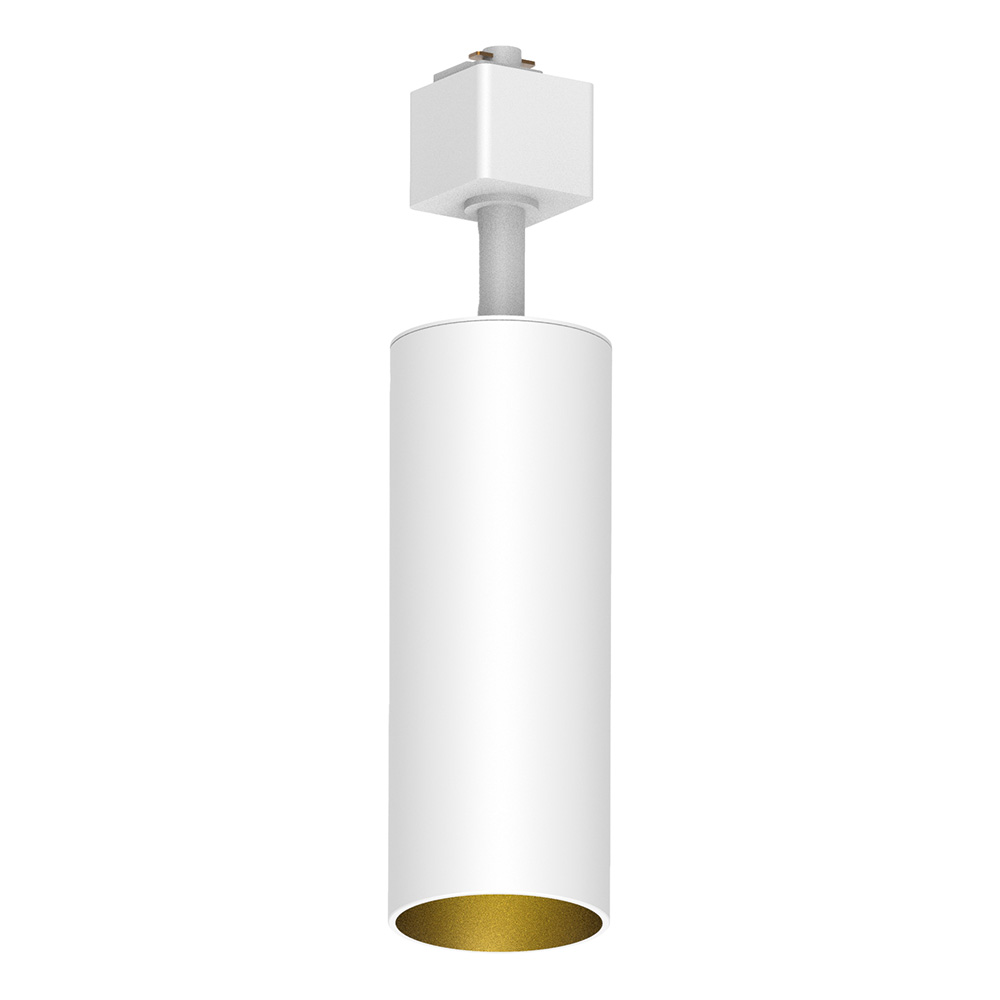 Светильник Feron AL155 трековый однофазный на шинопровод под лампу GU10, белый-золото