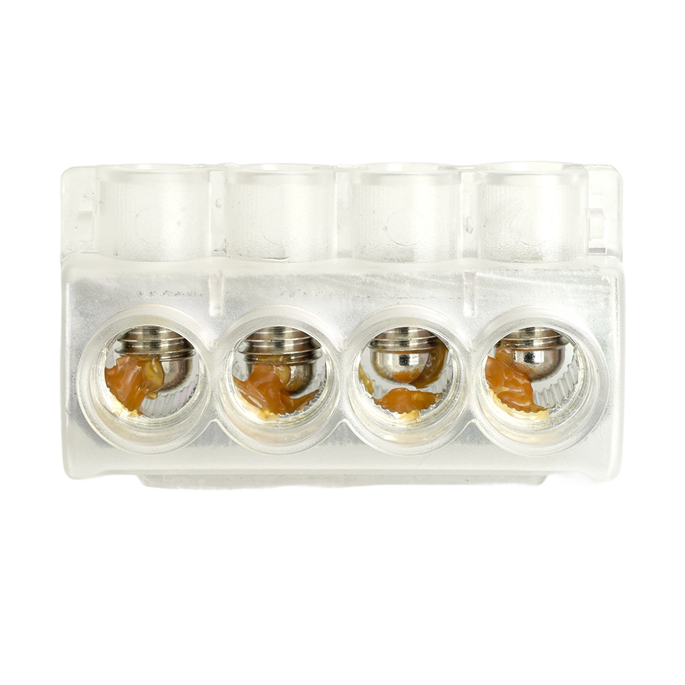 Клемма 4-х контактная STEKKER  для подключения сетей уличного освещения KE10.504 (Al10-50/Cu2,5-35), LD611-4