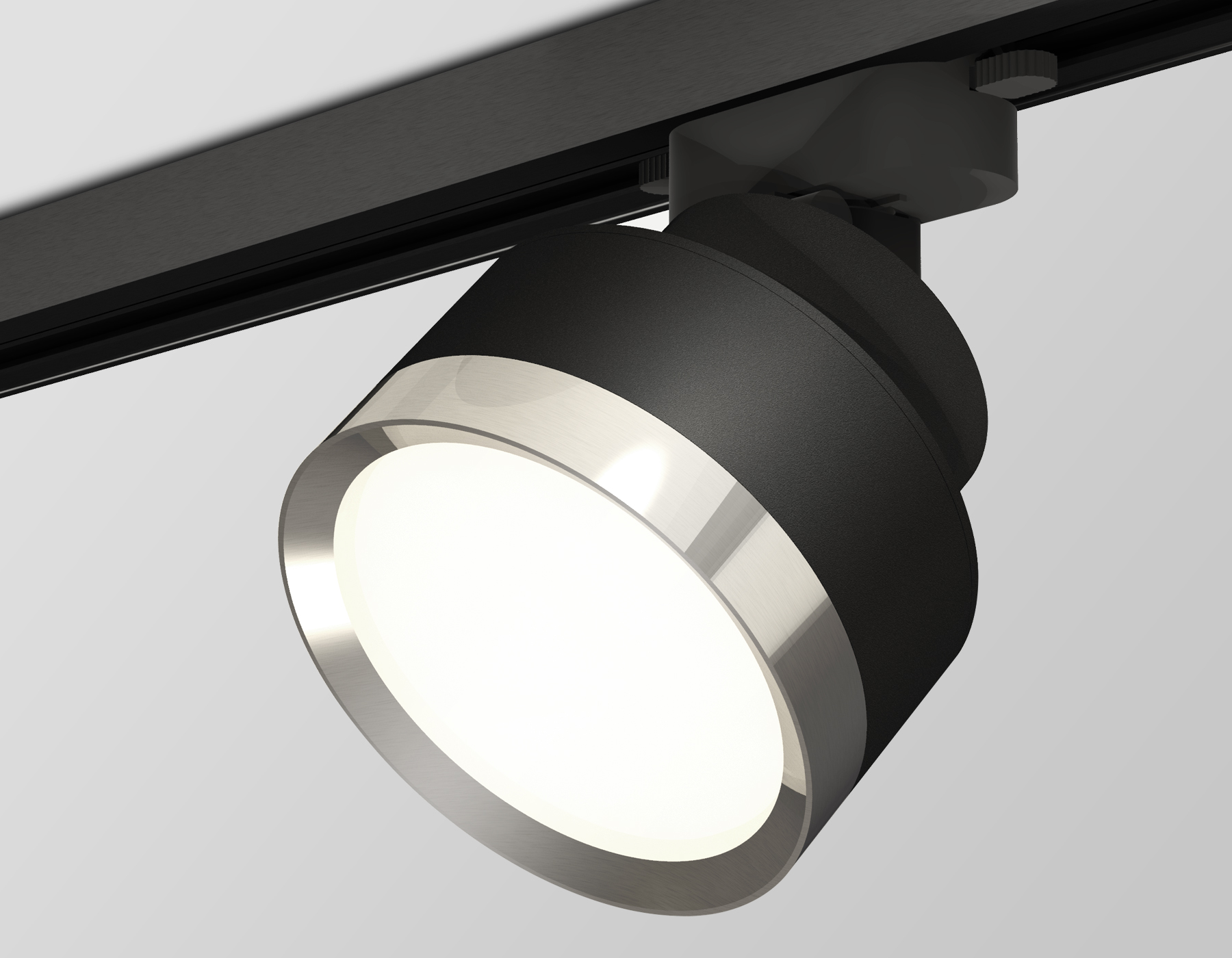 Трековый светильник XT8102003 SBK/PSL черный песок/серебро полированное GX53 (A2526, A2106, C8102, N8118)