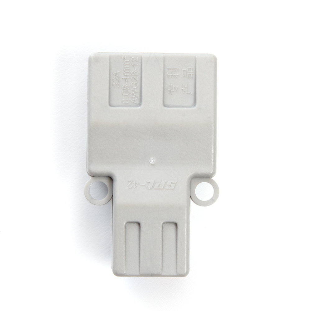 Клемма монтажная д/ подкл. фазн. проводников STEKKER, LD222-424, 2 контактные группы, 1ввод,2вывода на полюс (DIY упак 2 шт)