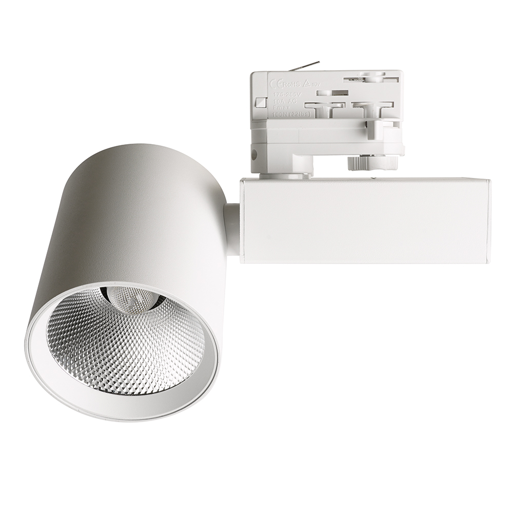 Светодиодный светильник Feron AL148 трековый на шинопровод 30W 4000K 35 градусов белый, 3х фазный