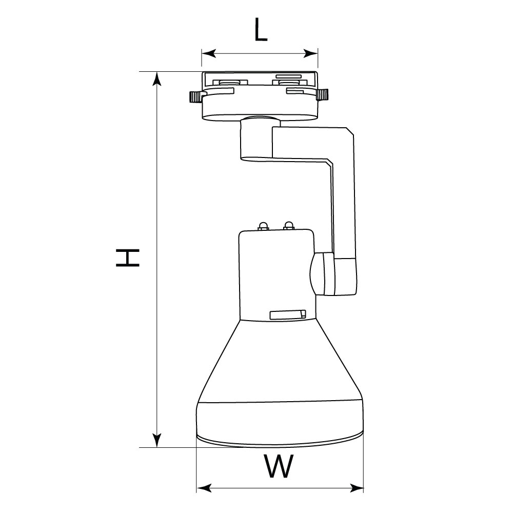 Светильник Feron AL193 трековый однофазный на шинопровод под лампу E27, черный