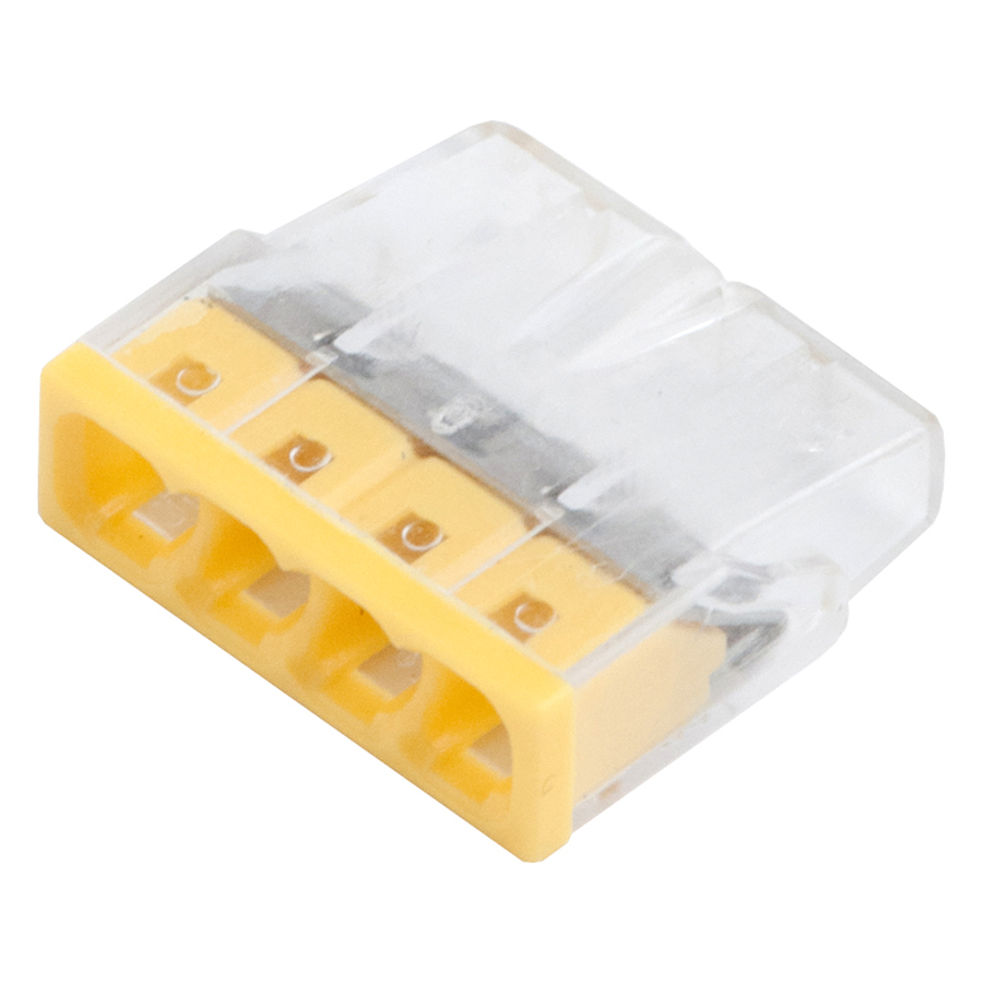 GTER6-04-P клемма строительно-монтажная, СМК, 4-проводная, 0.5-2.5 мм2, с пастой, 100/5000