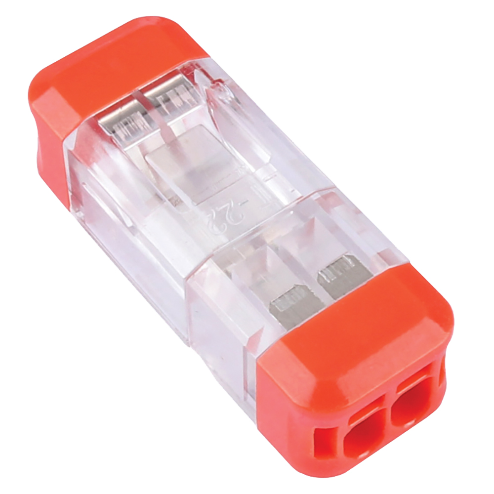 Клемма разъемная монтажная 2-проводная STEKKER для подключения фазных одножильных проводников, LD700-412