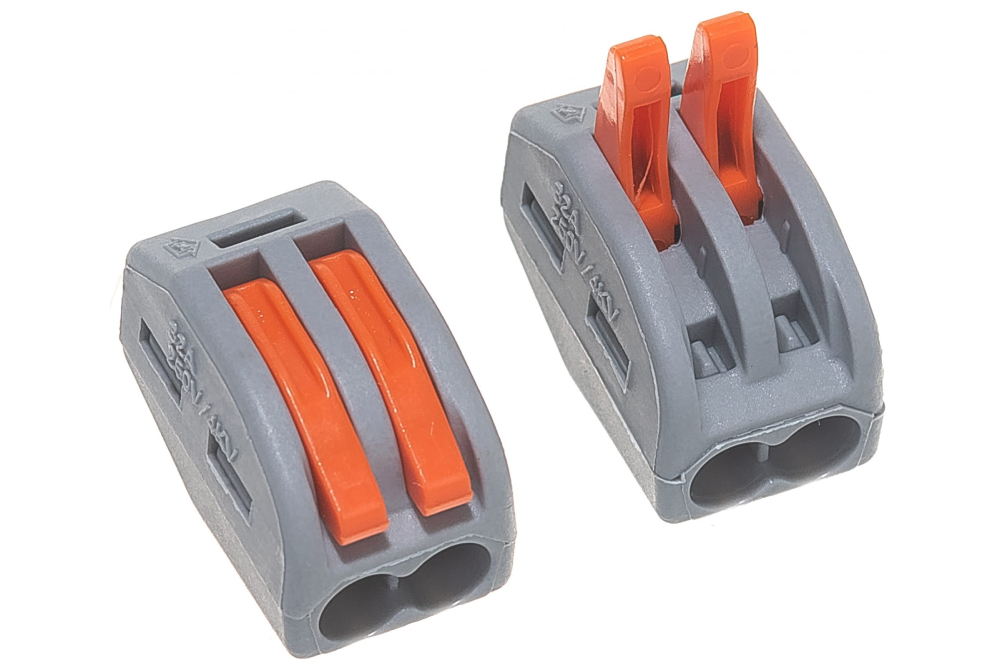 Cтроительно-монтажные клеммы 2-проводные STEKKER, LD222-412 (упак 5 шт) 32420